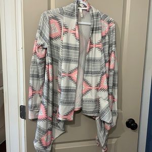 Western shawl sweater